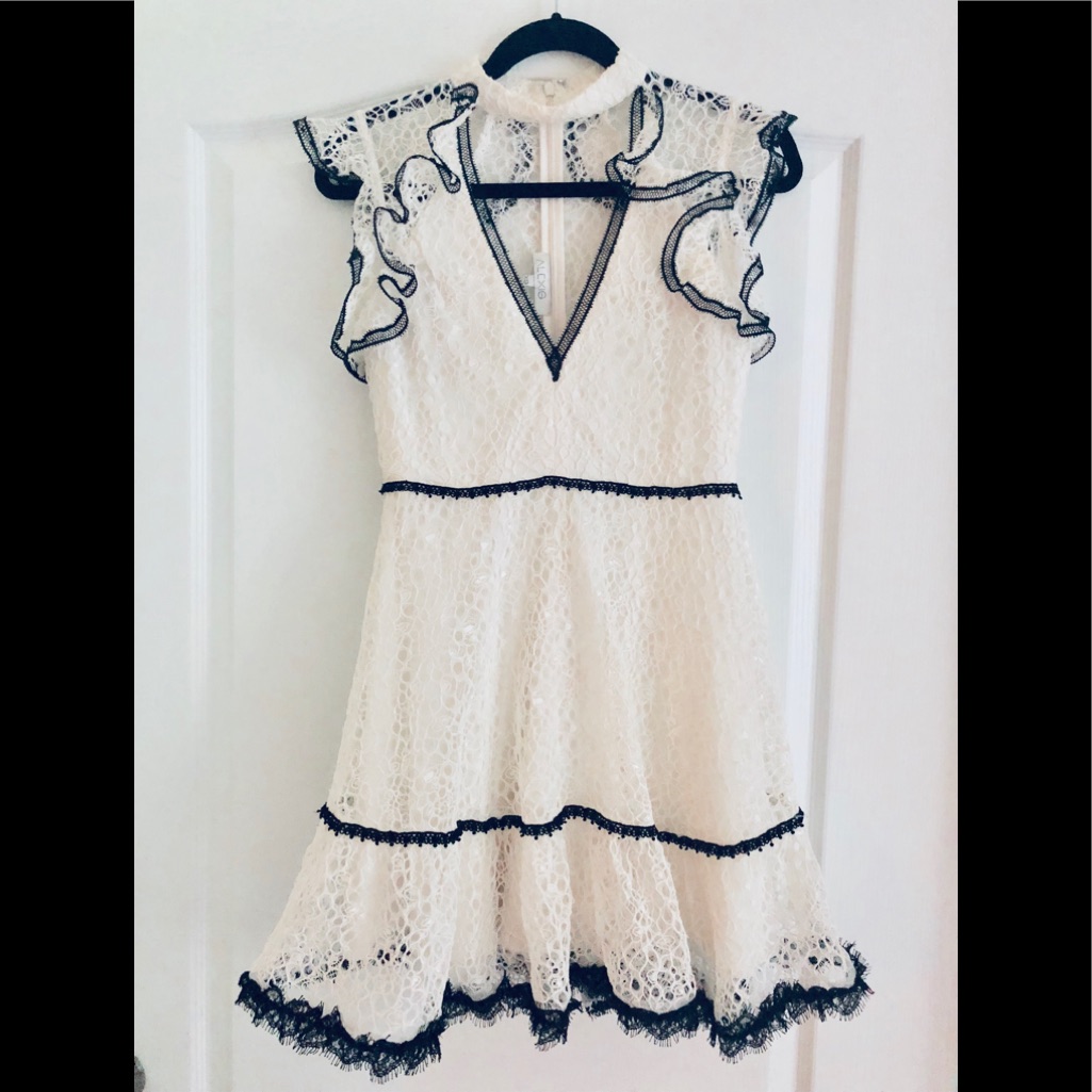 Alexis Lily Lace Choker Dress Xs